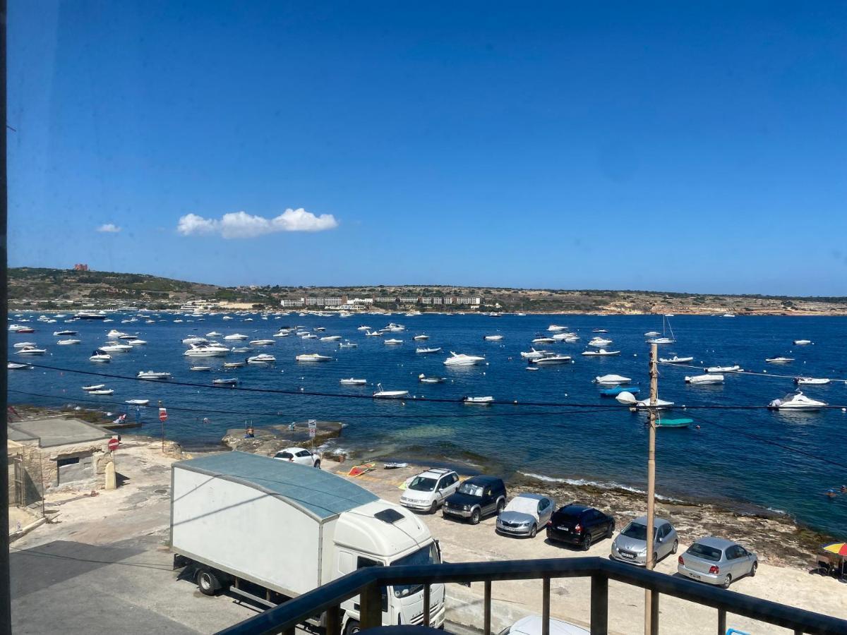 Sea Front Apartment At Mellieha Bay, Malta! Extérieur photo